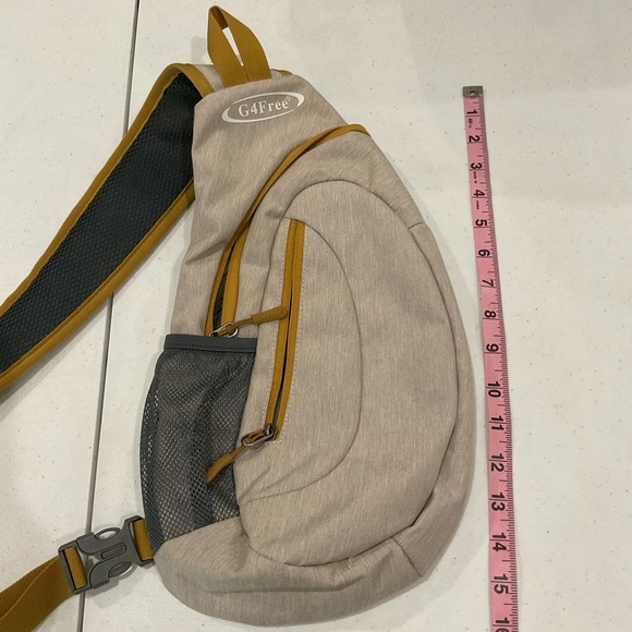 G4Free Gray and Tan Women's Sling Bag - Picture 3 of 14